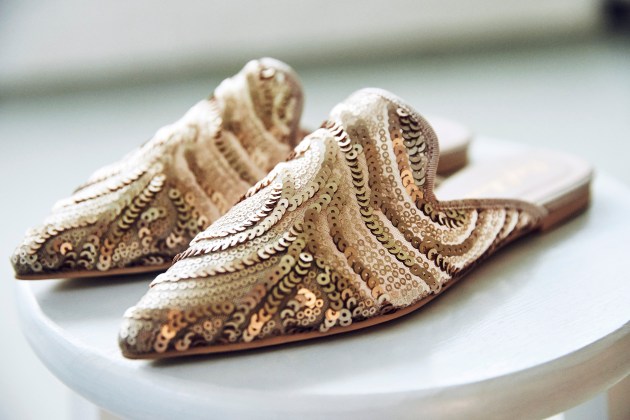 mules paillettes